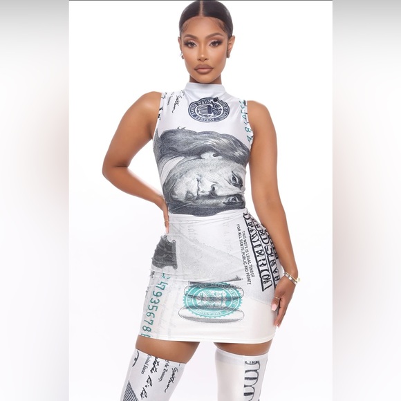 Money print dress - Picture 3 of 5